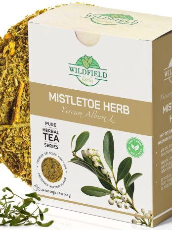 24 bags Dried Mistletoe Herb Tea Goat’s (Viscum) – 24 Count 2g Tea Bags Mistletoe Herb Herbal Tea Muerdago