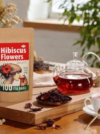 100 Bags Dried Hibiscus Flower Tea Herbal flor de jamaica (Hibiscus) – 100 Count 1.5g Tea Bags Dry Dried Hibiscus Flowers Hibiscus Herb Tea Hibisko