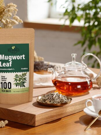 100 Bags Dried Mugwort Tea Mugwort Herb Dried Tea (dried Artemisia vulgaris herb) – 100 Count 1.5g Tea Bags Mugwort Loose Leaf Herbal Tea Artemisa