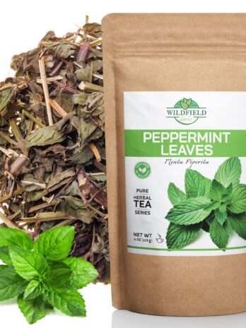 4 oz. Mint Tea Bags Pure Peppermint Tea Pepermint Loose Leaf Fresh Mint Leaves (Menta Piperita) – 113g Dried Peppermint Leaves Herbal Tea te de menta