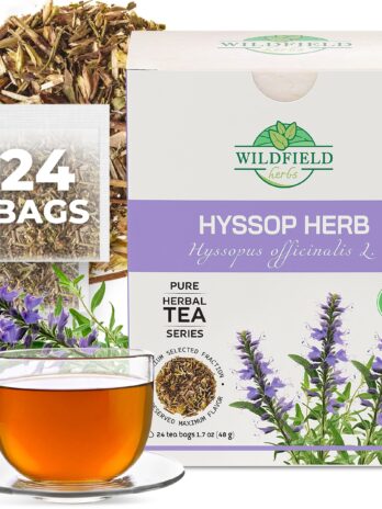 24 bags. Hyssop Dried Herb Hyssop Tea Herbal (Hyssópus officinális) – 24 Count 2g Tea Bags Hyssop Herb Hyssops Hysopp Herb Hisopo