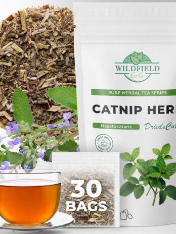 30 Catnip Tea Bags Catnip Herb Tea (Nepeta L.) – 30 Count 1.5g Tea Bags Cat Nip Tea Catnip Leaf Herb Tea Hierba gatera